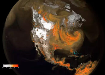 Nasa revela nuvem de dióxido de carbono na atmosfera da Terra