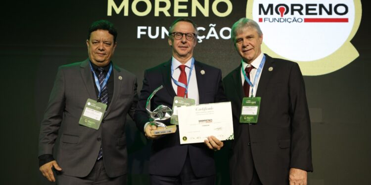Vencedora na categoria “Fundição”, Moreno vence 14º Prêmio Visão Agro Centro-Sul