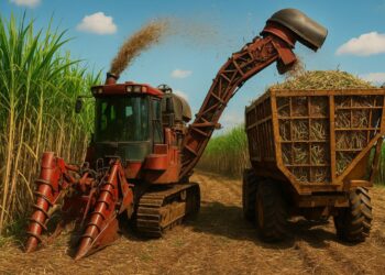 O Brasil sozinho responde por 37% de toda a produção mundial de cana-de-açúcar quase o dobro da Índia (22%) e sete vezes mais que a China (5,3%)