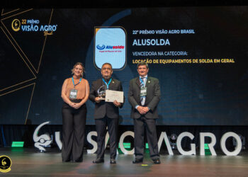 Alusolda conquista Prêmio Visão Agro Brasil na categoria Locação de Equipamentos de Solda