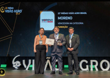 Moreno mantém liderança e vence novamente o Prêmio Visão Agro Brasil na categoria Fundição