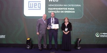 WEG conquista Prêmio Visão Agro Centro-Sul na categoria Equipamentos para Geração de Energia