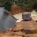 Açude em área de usina rompe e destrói estrada e plantações no interior do RN